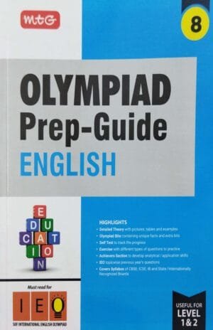 Mtg  Olympiad Prep-Guide English Class-8 Level-1 & 2