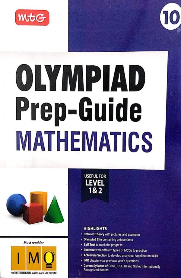 Mtg  Olympiad Prep-Guide Mathematics Class-10 Level-1 & 2