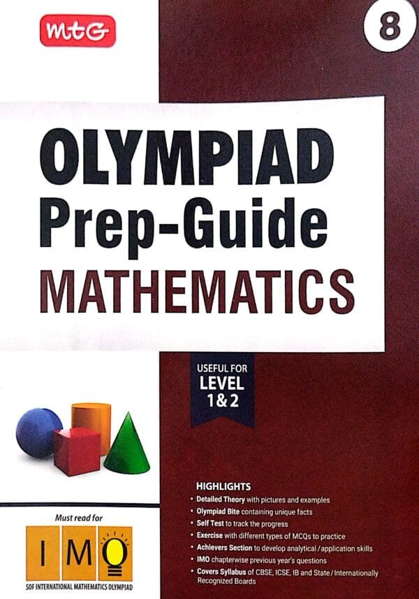 Mtg Olympiad Prep-Guide Mathematics Class-8 Level-1 & 2