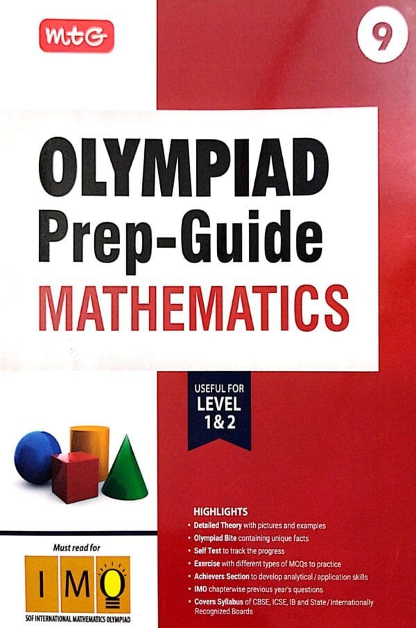 Mtg  Olympiad Prep-Guide Mathematics Class-9 Level-1 & 2