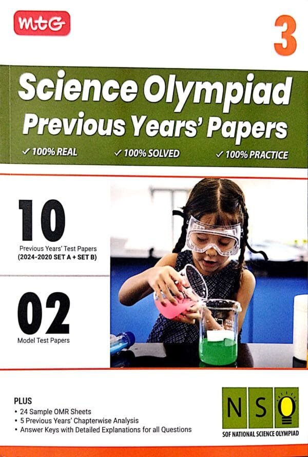 Mtg  Science Olympiad Previous Years Papers Class-3 Nso