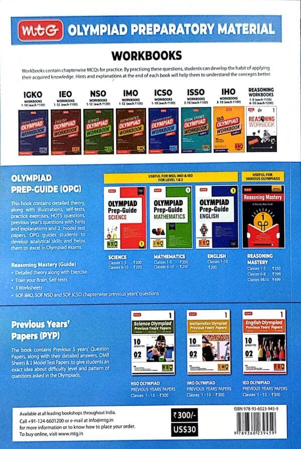 Mtg  Science Olympiad Previous Years Papers Class-4 Nso