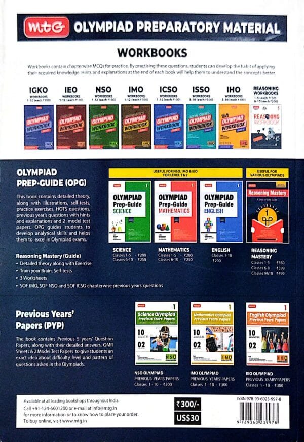 Mtg  Mathematics Olympiad Previous Years Papers Class-10 Imo