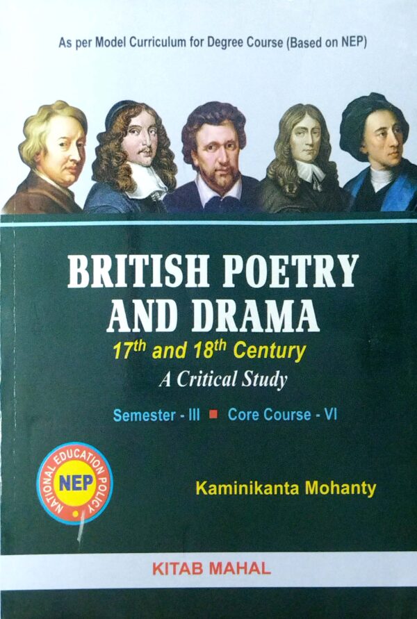 British Poetry And Drama 17th And 18th Sentury Sem-III Core Course-VI Nep