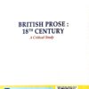 British Prose 18th Century A Critical Study Sem-III Core Course-VII Nep2 British Prose : 18th Century A Critical Study Sem-III Core Course-VII Nep