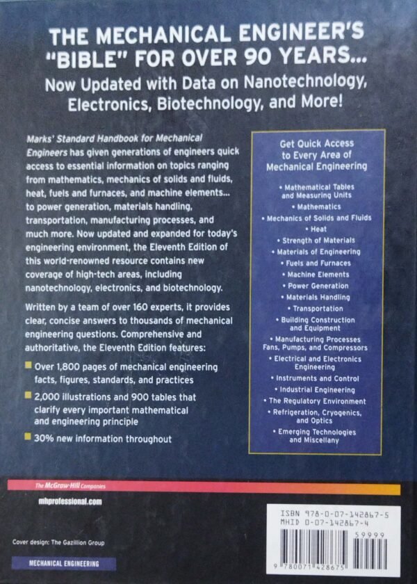 Mark's Standard Handbook for Mechanical Engineers, 11/ed.