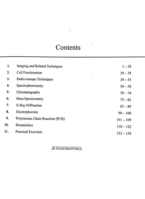 Analytical Techniques In Plant Sciences