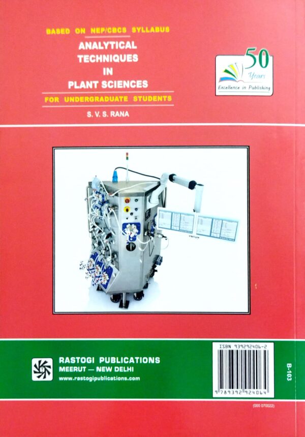 Analytical Techniques In Plant Sciences
