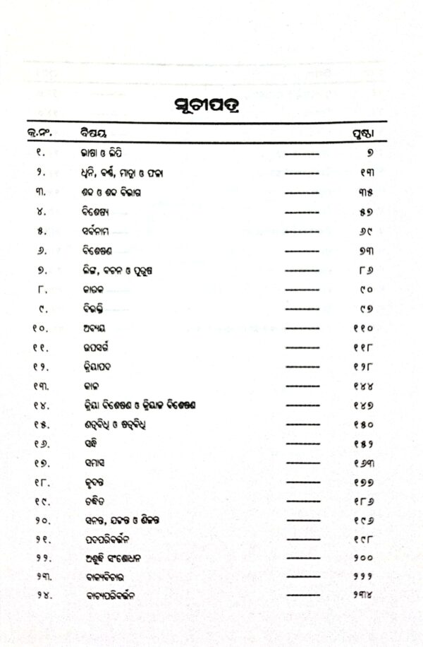 New Age Odia Byakarana Prashnamala