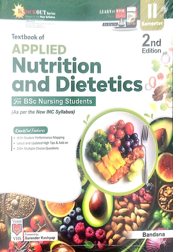 Textbook Of Applied Nutrition And Dietetics For Bsc Nursing Students Sem-II 2ed
