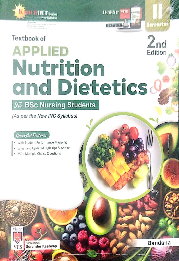 Textbook Of Applied Nutrition And Dietetics For Bsc Nursing Students ...