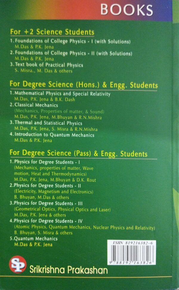 Physics For Degree Students-I