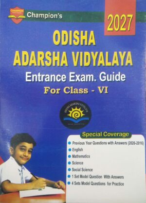 Champions Odisha Adarsha Vidyalaya Entrance Exam Guide for Class VI 2027