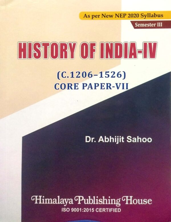 History Of India-IV (C.1206-1526) Core Paper-VII Sem-III Nep