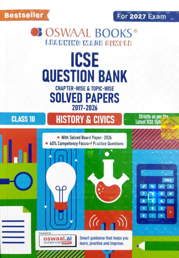 Oswaal Books Icse Question Bank Class-10 History & Civics For 2027 Exam