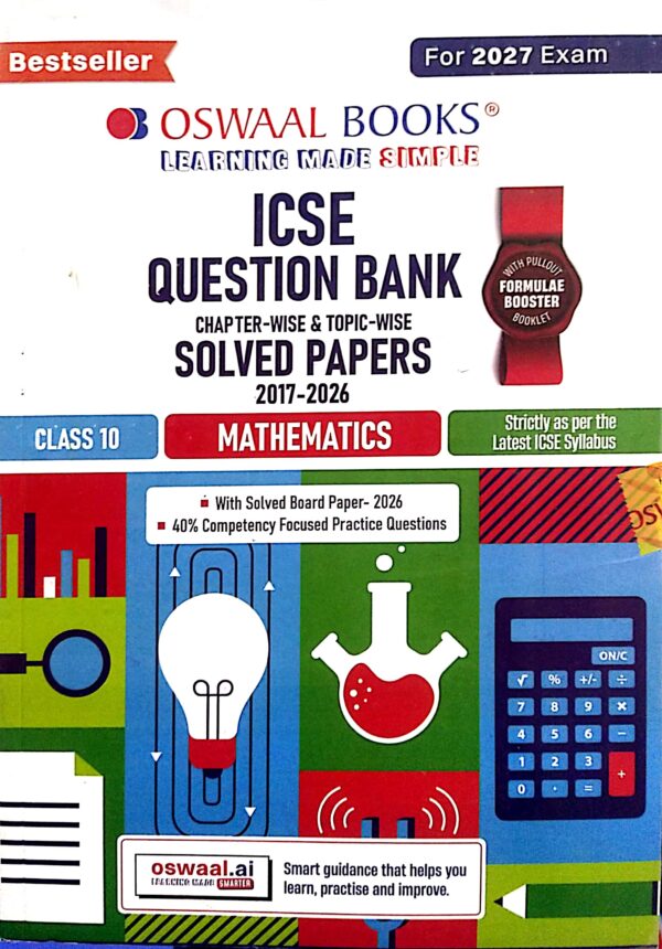 Oswaal Books Icse Question Bank Class-10 Mathematics For 2027 Exam