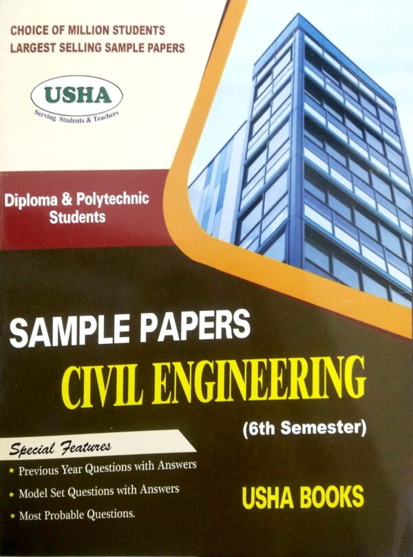 Ushas Sample Papers For 6th Sem Civil Engineering Diploma & Polytechnic Students