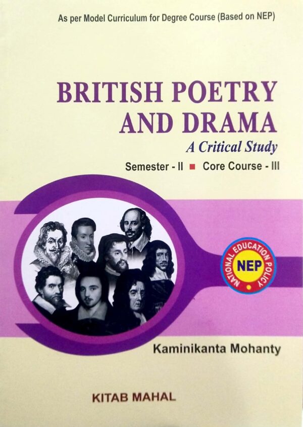 British Poetry And Drama Sem-II Core Course III Nep1 British Poetry And Drama Sem-II Core Course III Nep