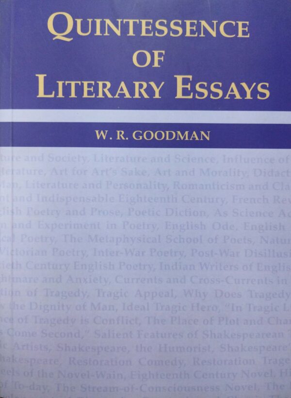 Quintessence Of Literary Essays