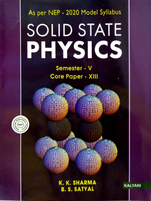 Solid State Physics Sem-V Core Paper-XIII Nep