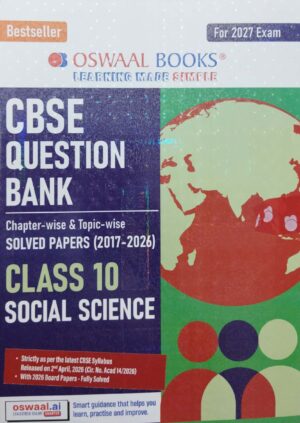 Cbse Question Bank Chapter-Wise & Topicwise Solved Papers Class-10 Social Science For 2027 Exam