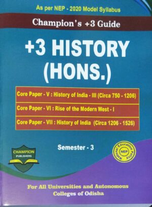 Champions +3 Guide +3 History (Hons) Semester-3